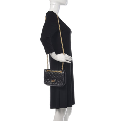 Chanel Aged Calfskin Quilted 2.55 Reissue Mini Flap Black 3 of 13