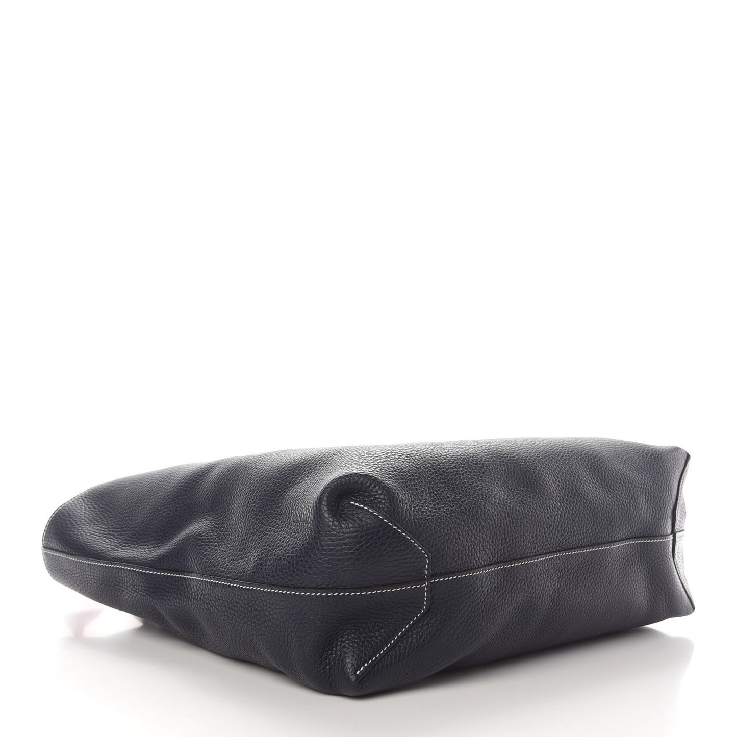 Taurillon Clemence Double Sens 36 Reversible Tote Bleu Nuit Magnolia