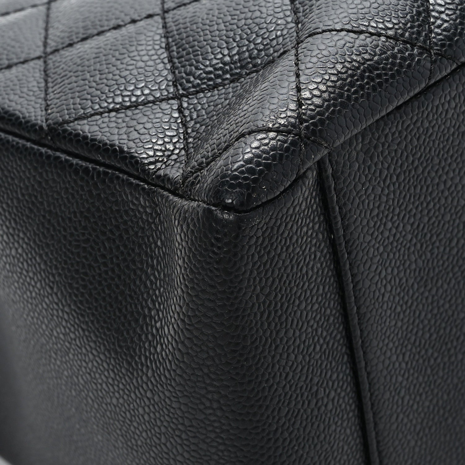 Chanel Caviar Quilted Grand Shopping Tote GST Black 9 of 12