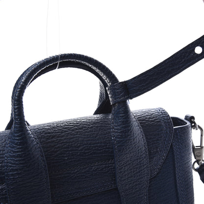 3.1 Phillip Lim 3.1 Textured Calfskin Mini Pashli Satchel Lapis Black 9 of 11