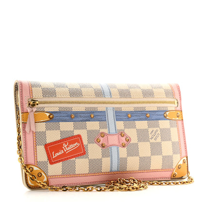 Louis Vuitton Damier Azur Summer Trunks Pochette Weekend 3 of 13