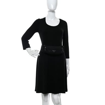Prada Tessuto Nylon Montagna Belt Bag Black 2 of 9