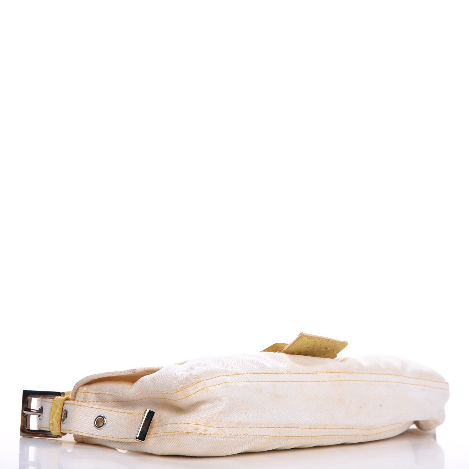 Fendi Denim Python Baguette White Yellow 291020 – FASHIONPHILE