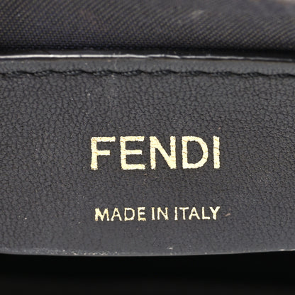 Fendi Vitello Cruise F is Fendi Bi-Color FF 1974 Embossed Envelope Belt Bag Maya White Ice 6 of 14
