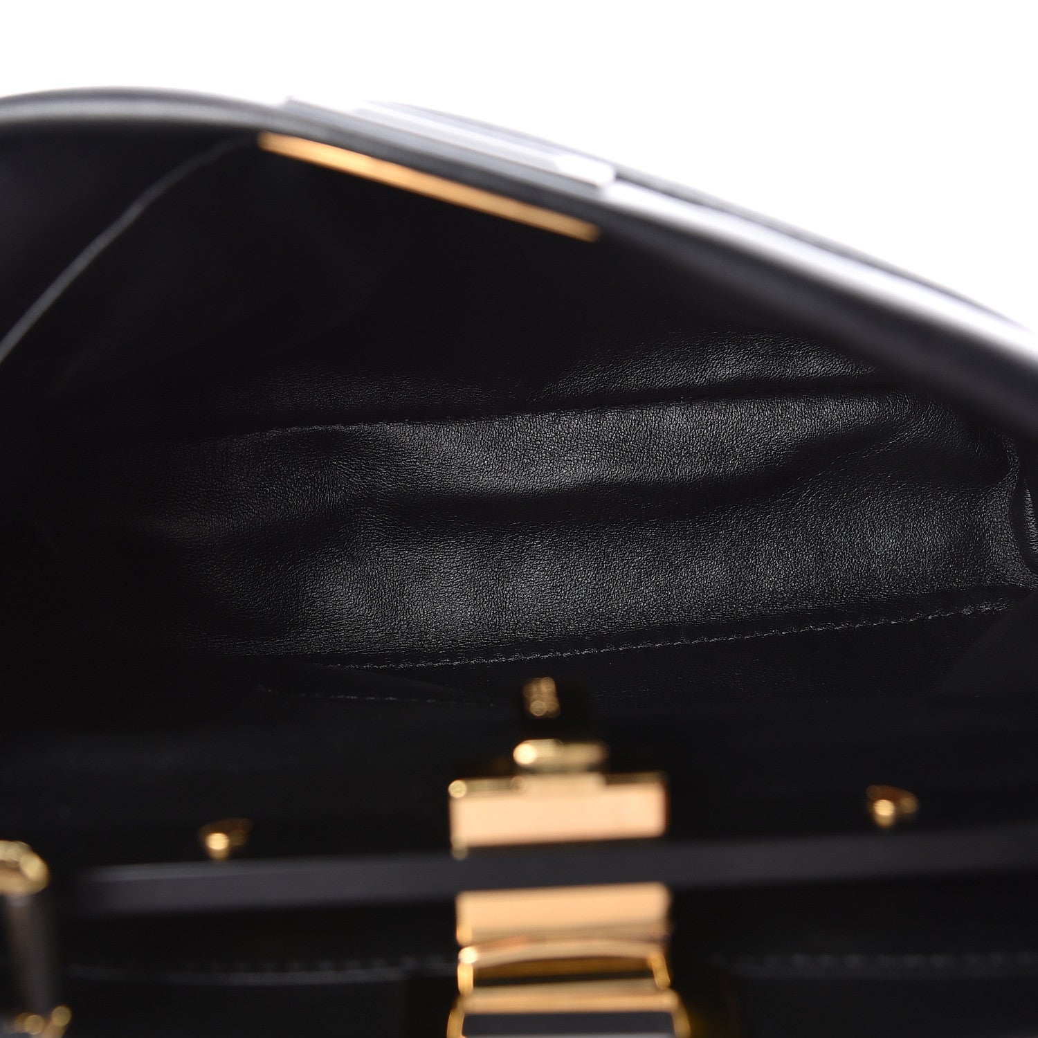 Fendi Nappa Monster Eyes Mini Peekaboo Iconic Satchel Black 4 of 9