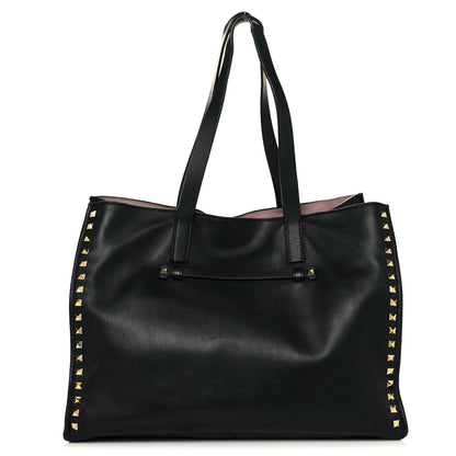 Valentino Garavani Nappa Medium Rockstud Soft Tote Black 1 of 17