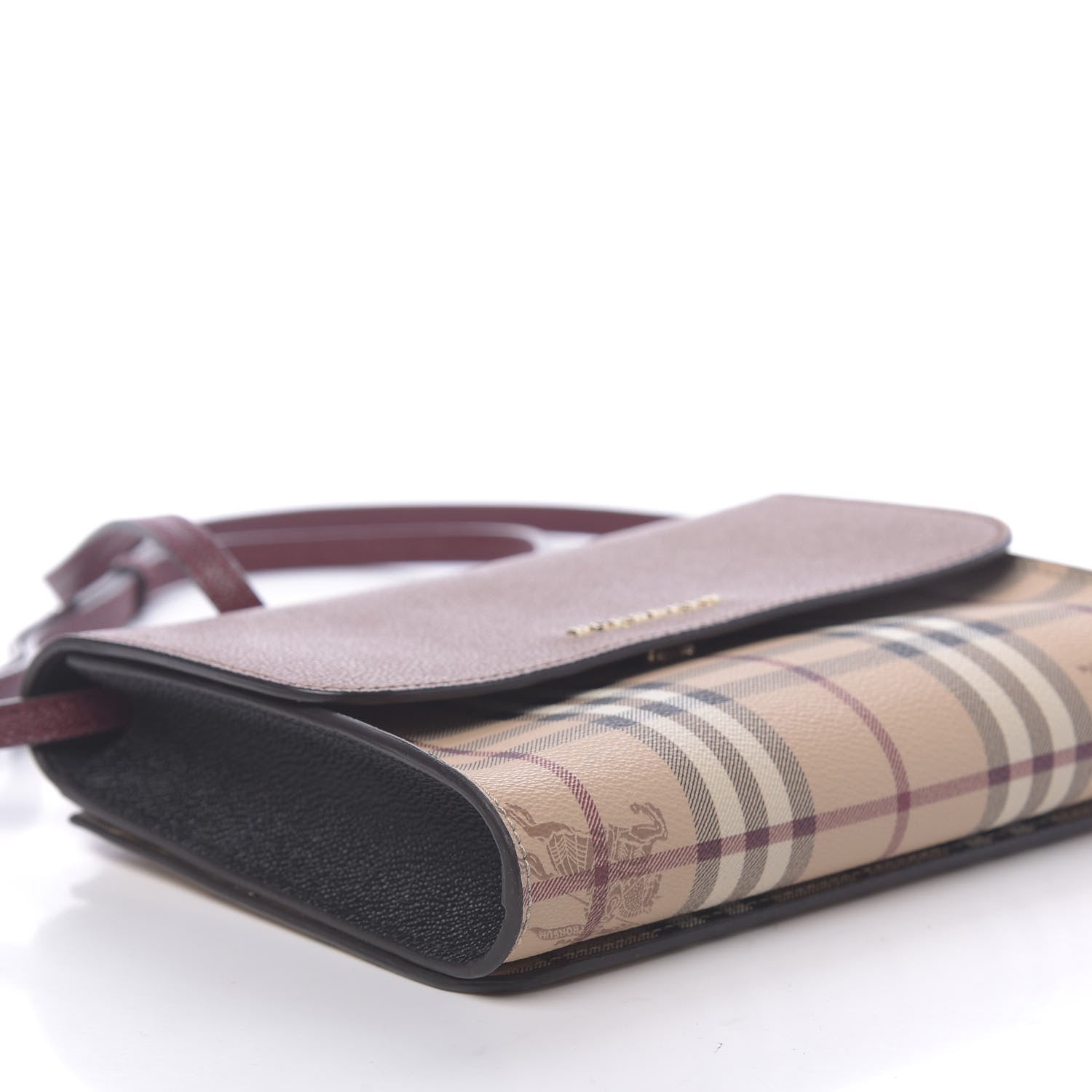 Burberry Haymarket Check Small Loxley Crossbody Bright Toffee 9 of 11