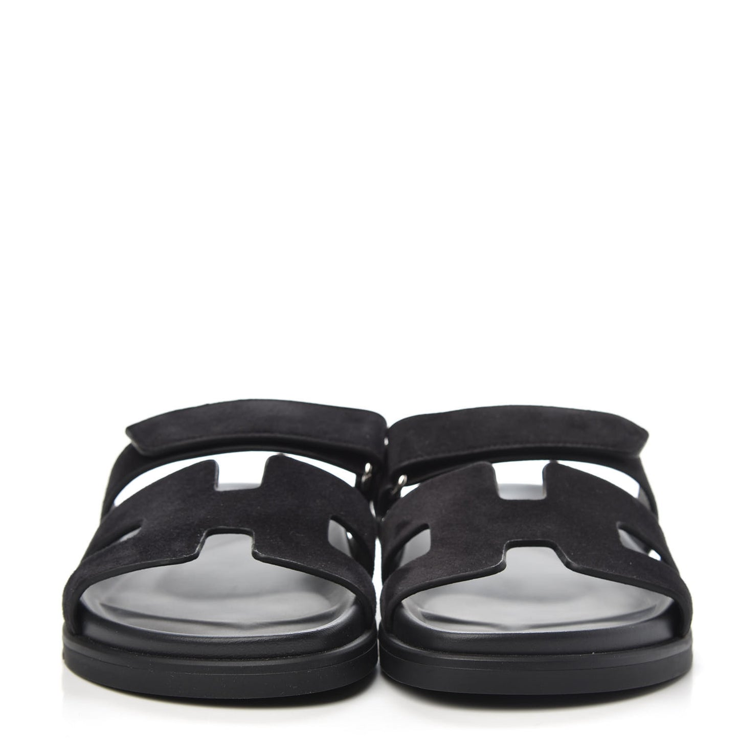 Suede Goatskin Womens Chypre Sandals 39 Black