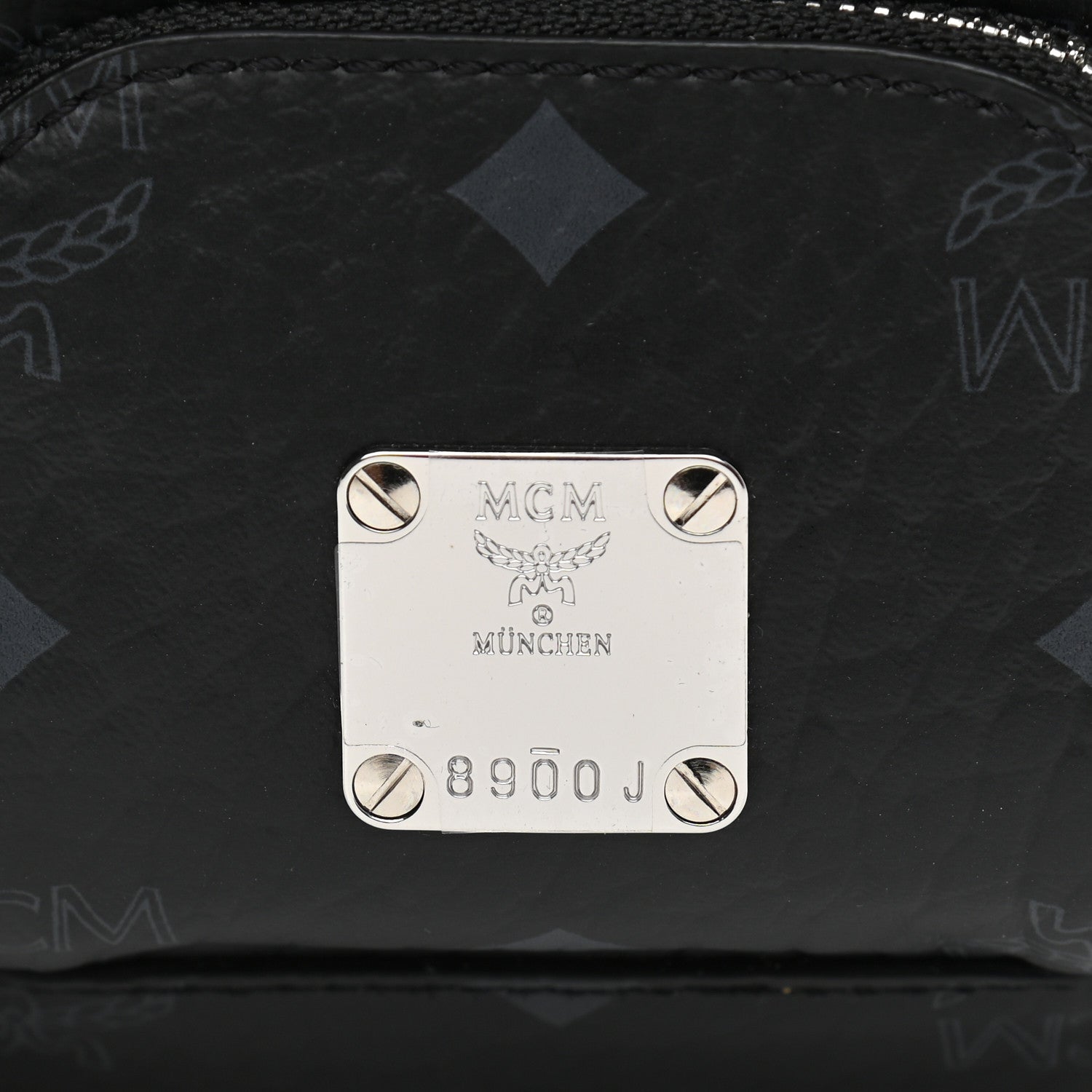 MCM Visetos X-Mini Aren Crossbody Bag Black 6 of 10