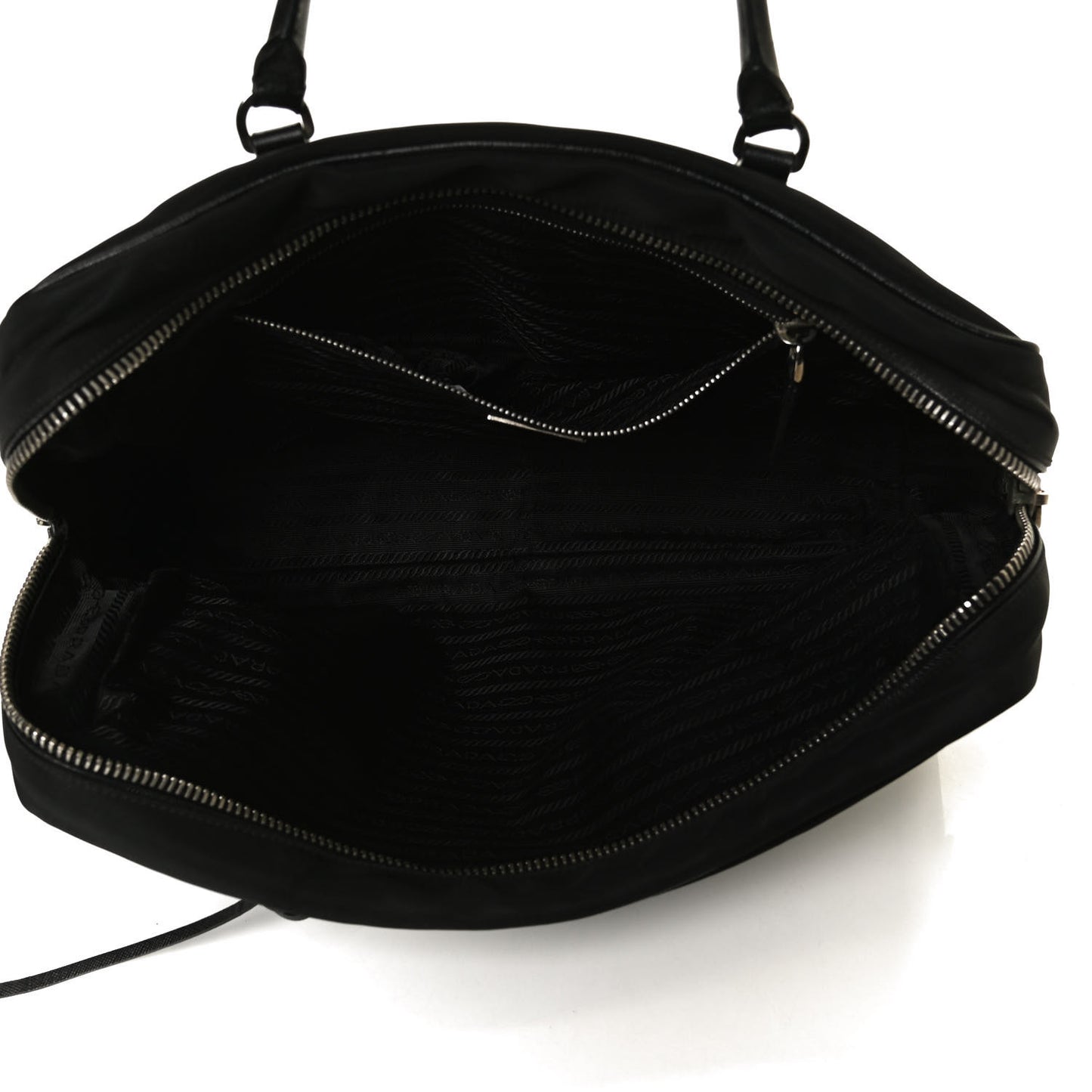 Tessuto Nylon Saffiano Tote Black