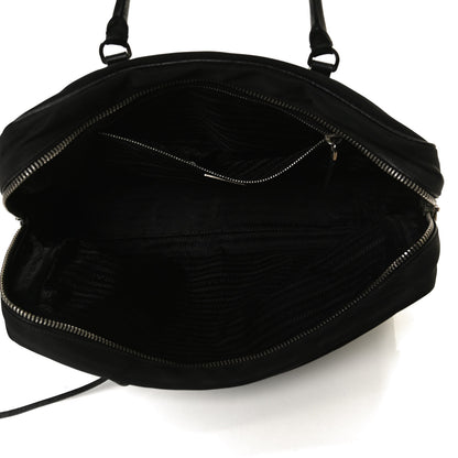 Prada Tessuto Nylon Saffiano Tote Black 7 of 10