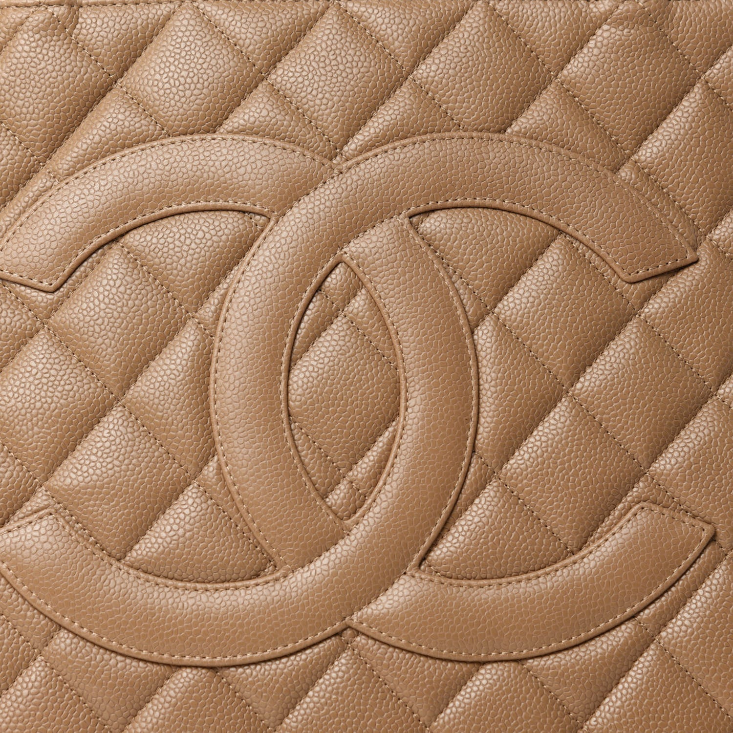 Chanel Caviar Quilted Medallion Tote Beige 10 of 10