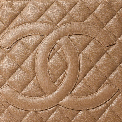 Chanel Caviar Quilted Medallion Tote Beige 10 of 10