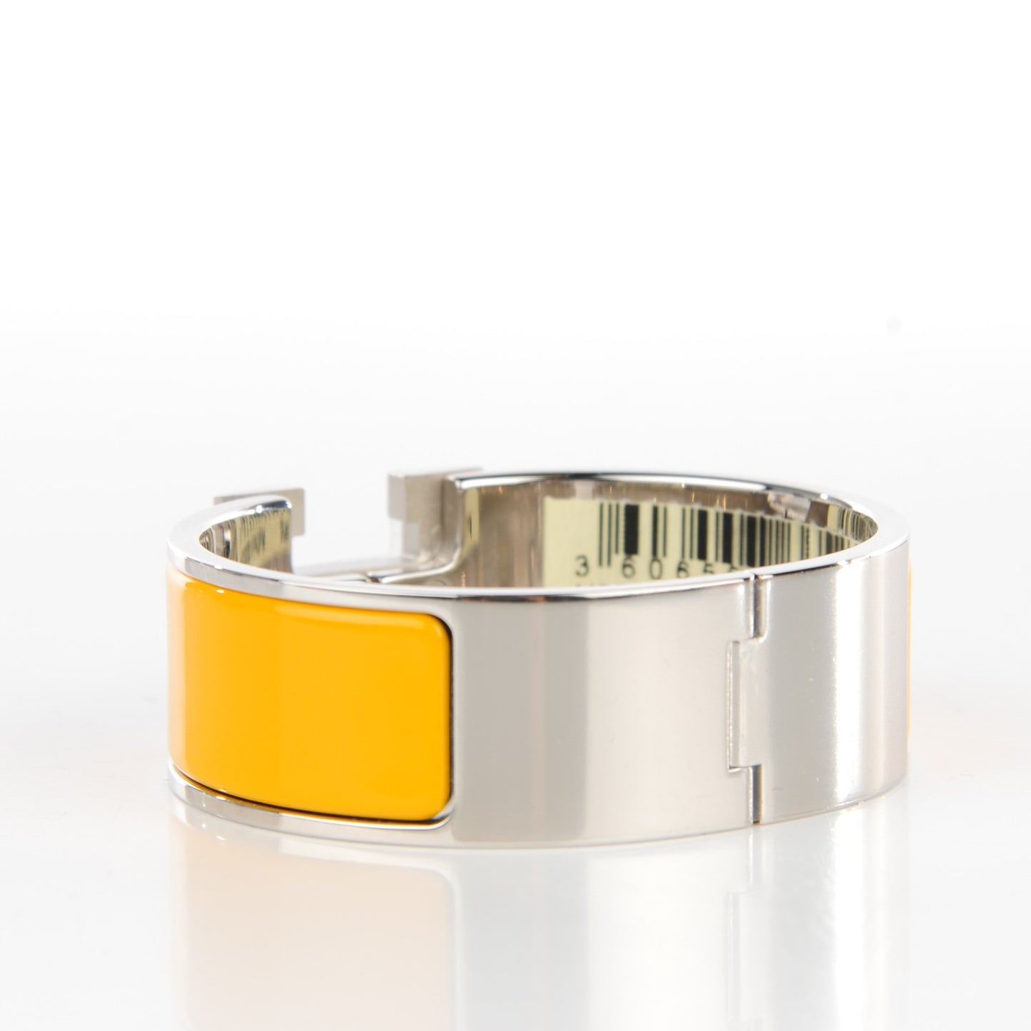 Enamel Wide Clic Clac H Bracelet PM Jaune Citrone