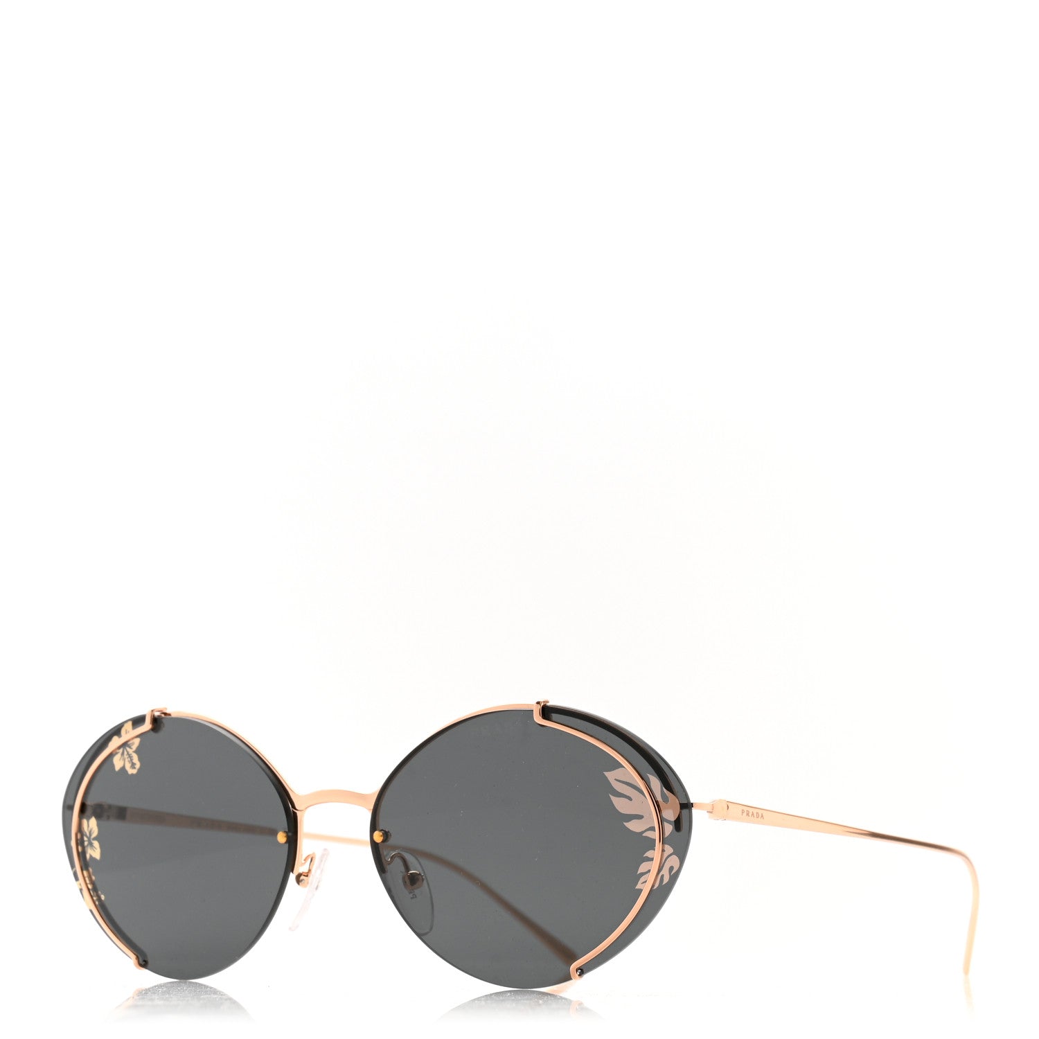 Prada Metal Sunglasses SPR 60U Black 1 of 8