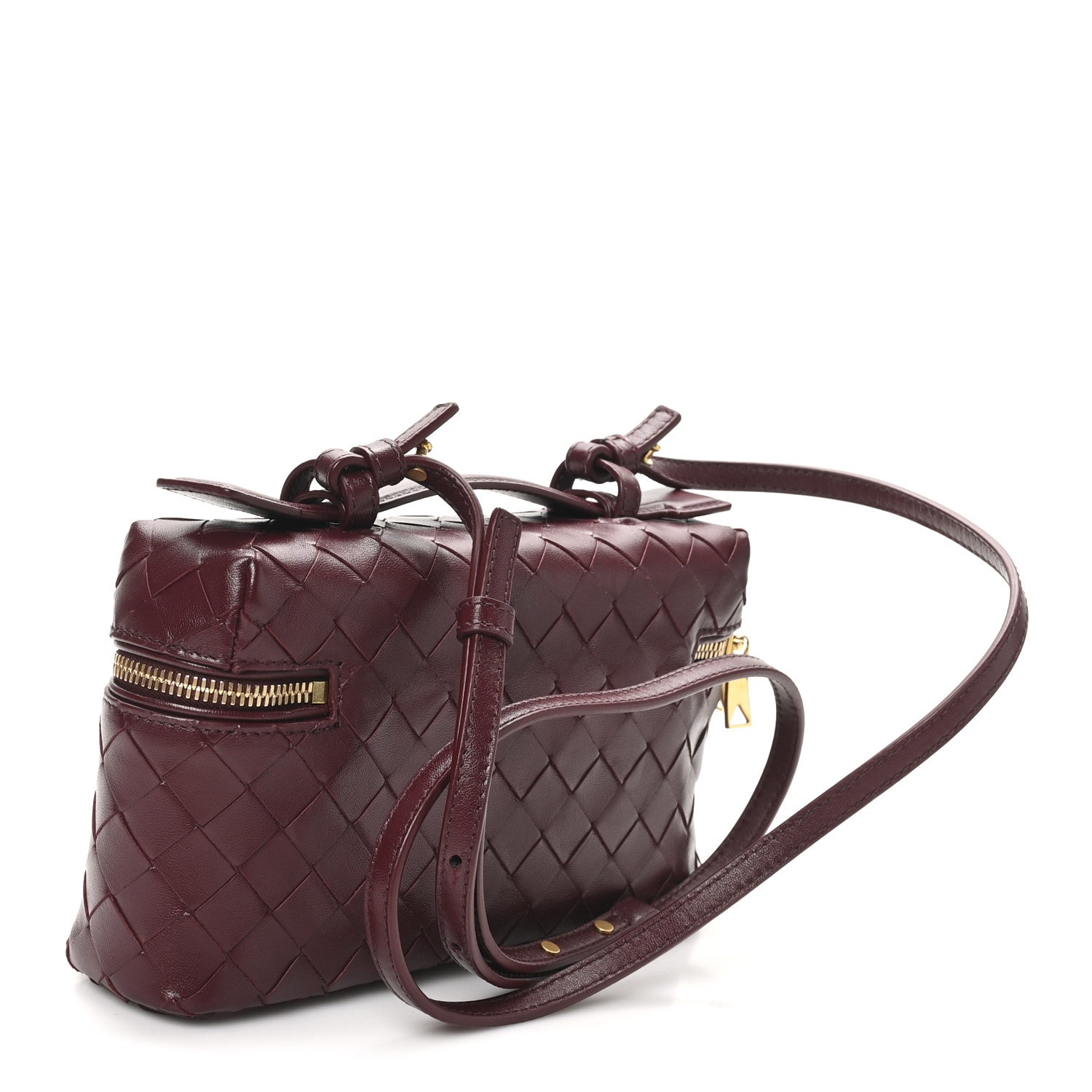 Bottega Veneta Nappa Intrecciato Bang Bang Vanity Case Barolo 3 of 9