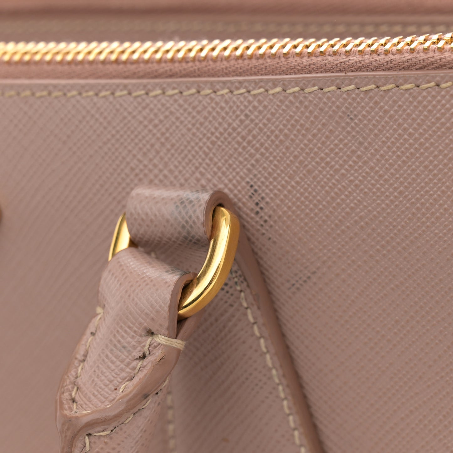 Saffiano Small Galleria Double Zip Tote Cammeo