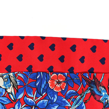 Hermes Silk Jungle Love Love Twilly Rouge Marine Fauve 4 of 4
