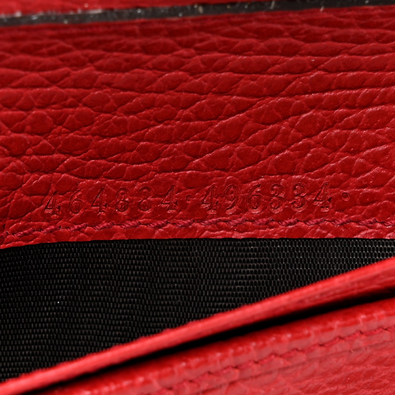 Gucci Dollar Calfskin Medium GG Zip Around Wallet Red 8 of 10