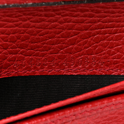 Gucci Dollar Calfskin Medium GG Zip Around Wallet Red 8 of 10