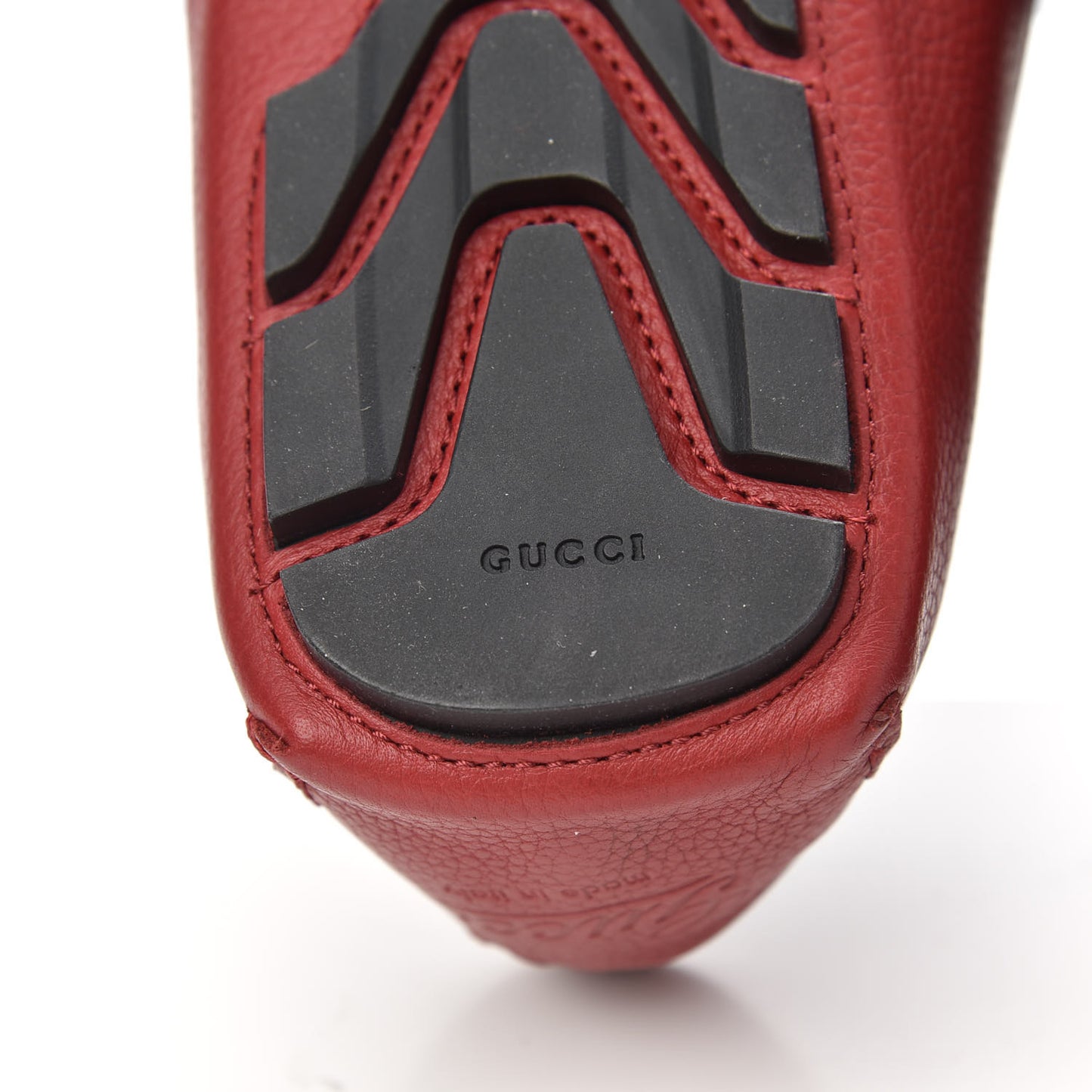 Calfskin Web Mens Driver Loafers 8.5 Red
