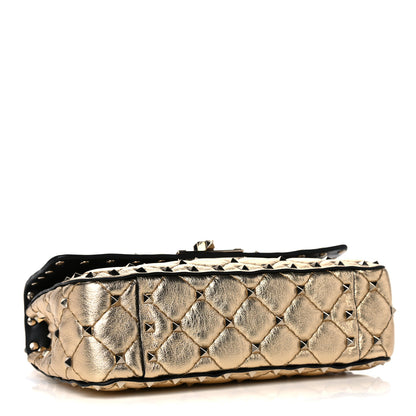 Valentino Garavani Metallic Nappa Small Rockstud Spike Shoulder Bag Mekong 5 of 10