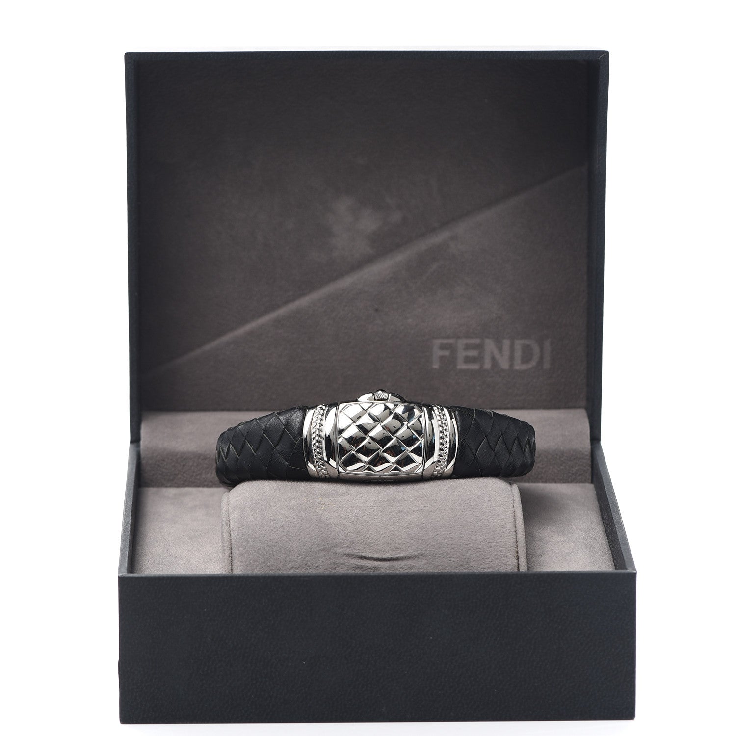 Fendi Stainless Steel Calfskin Mother of Pearl 20mm Bangle Quartz Watch 5 of 5