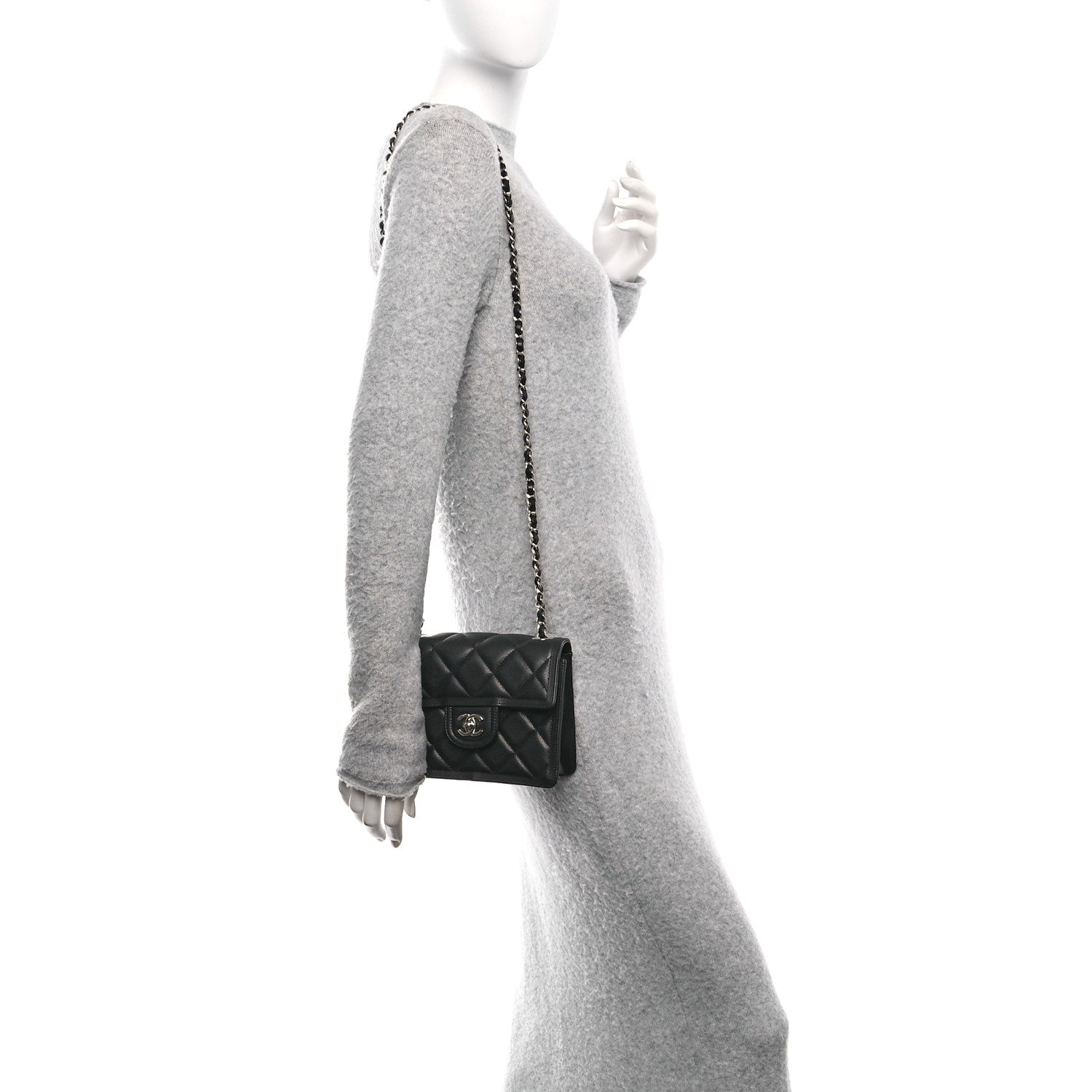 Chanel Caviar Quilted Mini Sweet Classic Flap Black 2 of 10