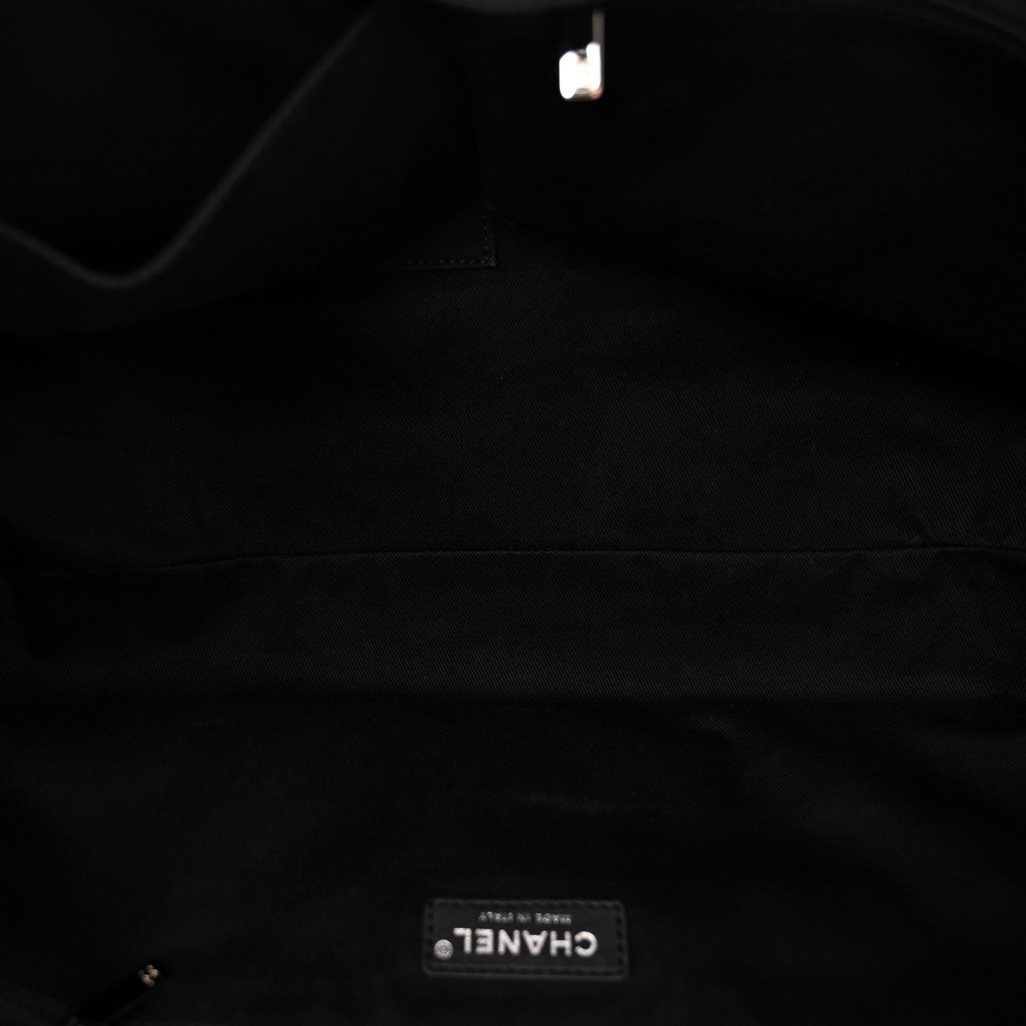 Canvas Large Double Face Shopping Tote Black