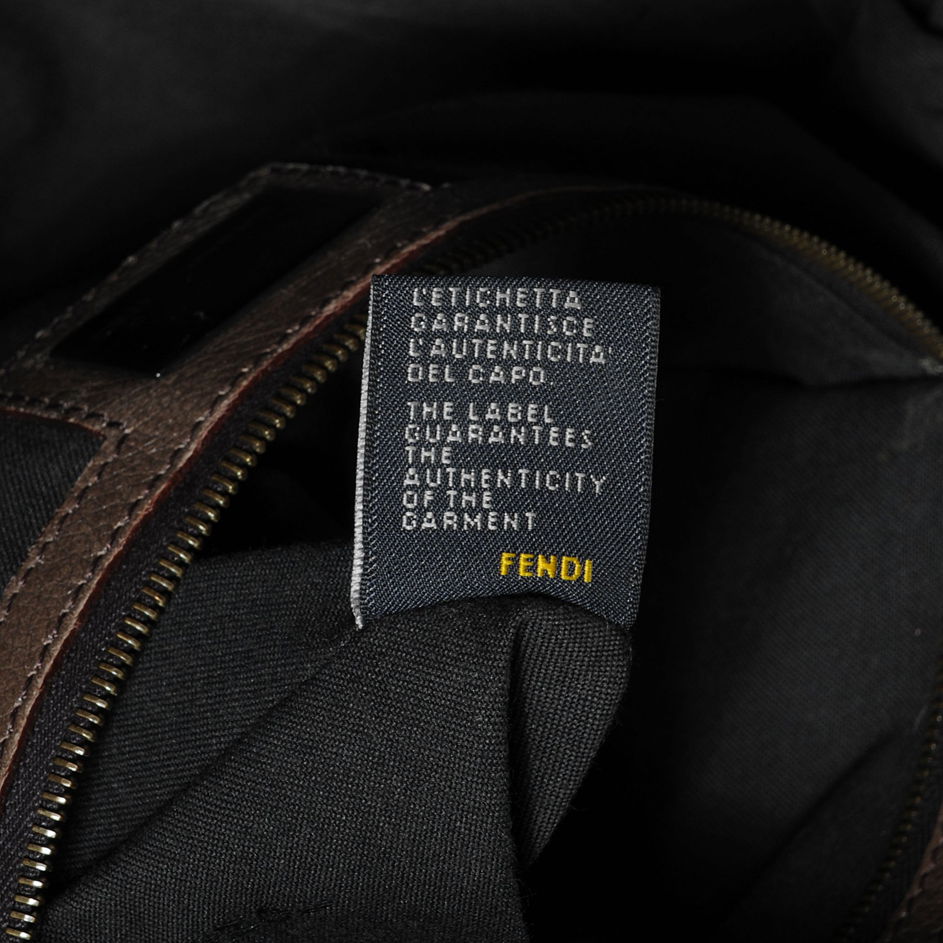 Fendi Vitello Palma Doctor B Tote Bag Fango 9 of 11