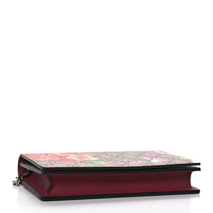 Gucci GG Supreme Monogram Blooms Chain Wallet Beige Multicolor Dry Rose 5 of 10