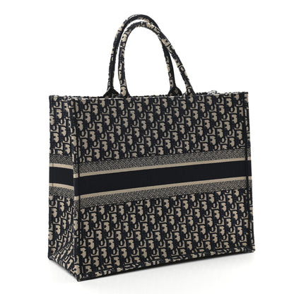 Christian Dior Oblique Book Tote Blue Multicolor 3 of 10
