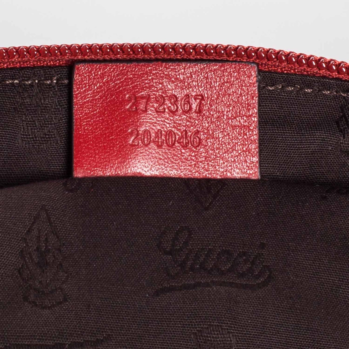 Guccissima Cosmetic Case Red