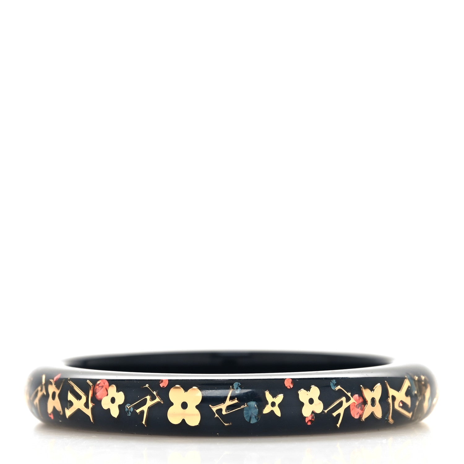 Louis Vuitton Resin Swarovski Medium Inclusion Bracelet PM Navy 3 of 4