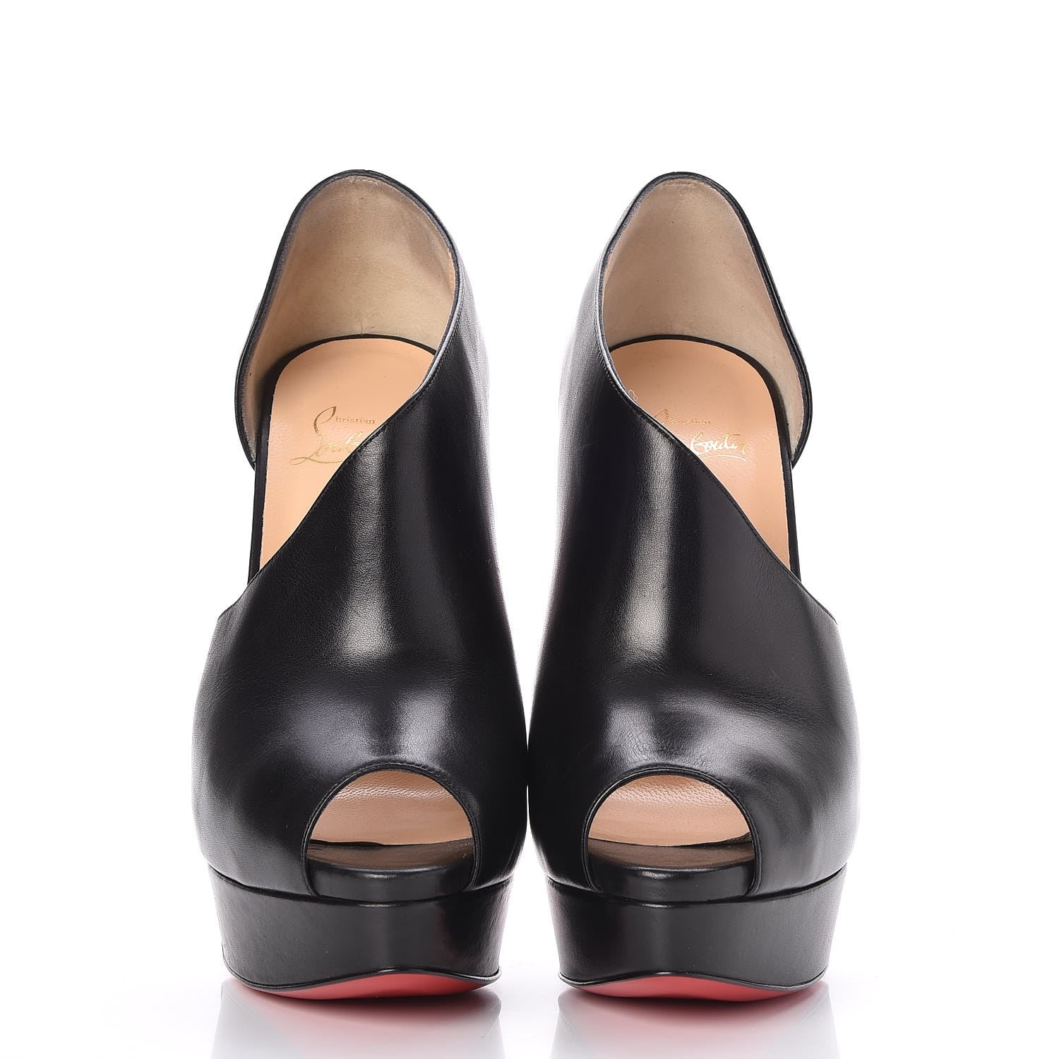 Christian Louboutin Calfskin Verita 150 Booties 42 Black 2 of 8