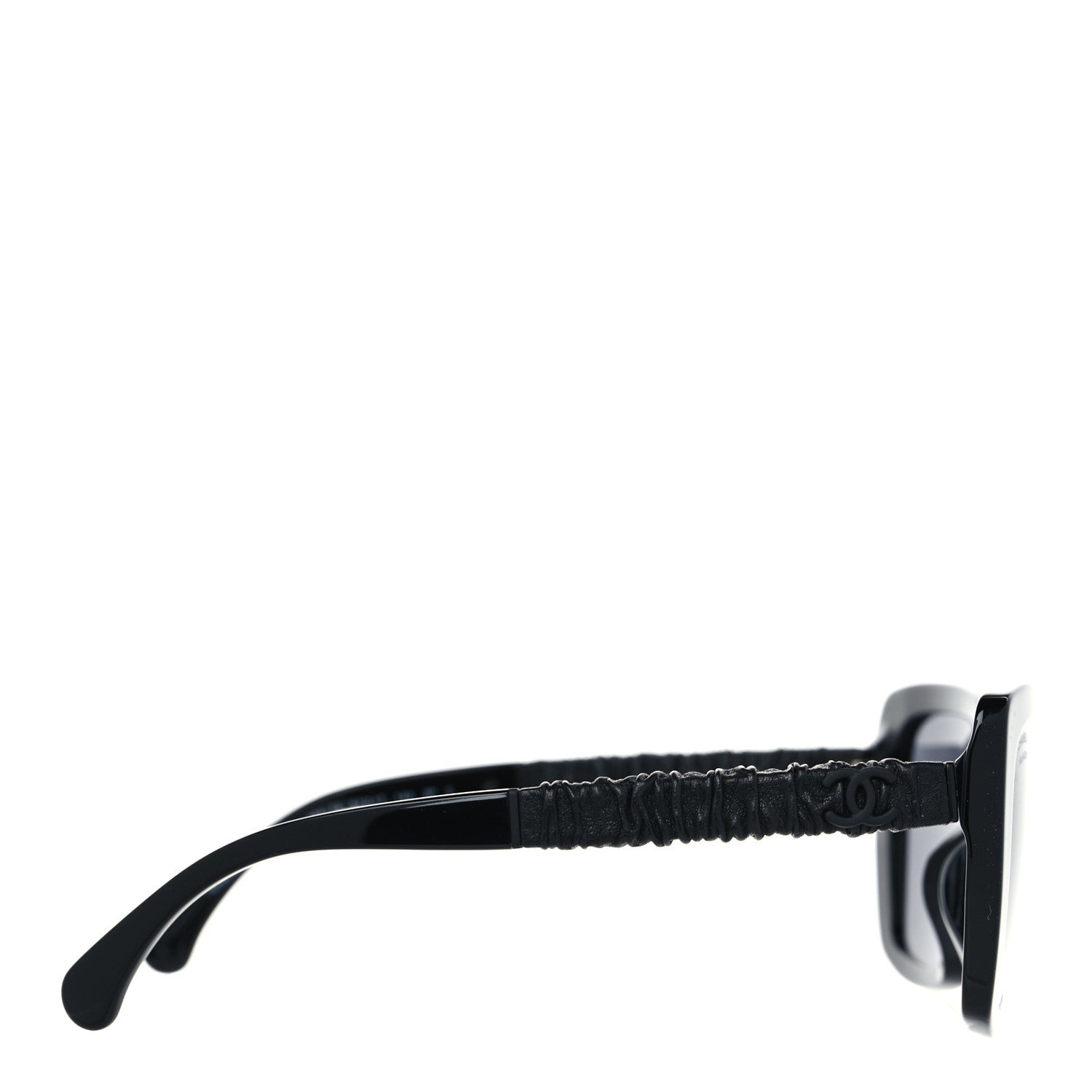 Chanel Acetate Calfskin Polarized Square Sunglasses 5476-Q-A Black 5 of 9