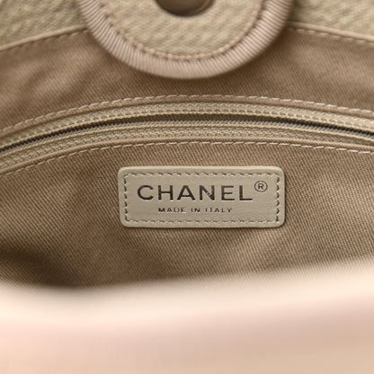 Chanel Canvas Mini Deauville Tote Beige 6 of 10