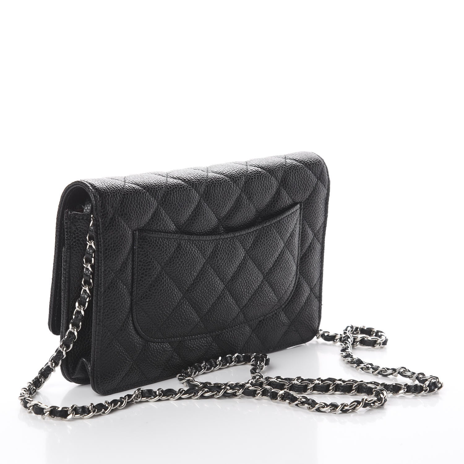 Chanel Caviar Quilted Wallet On Chain WOC Black 2 of 9
