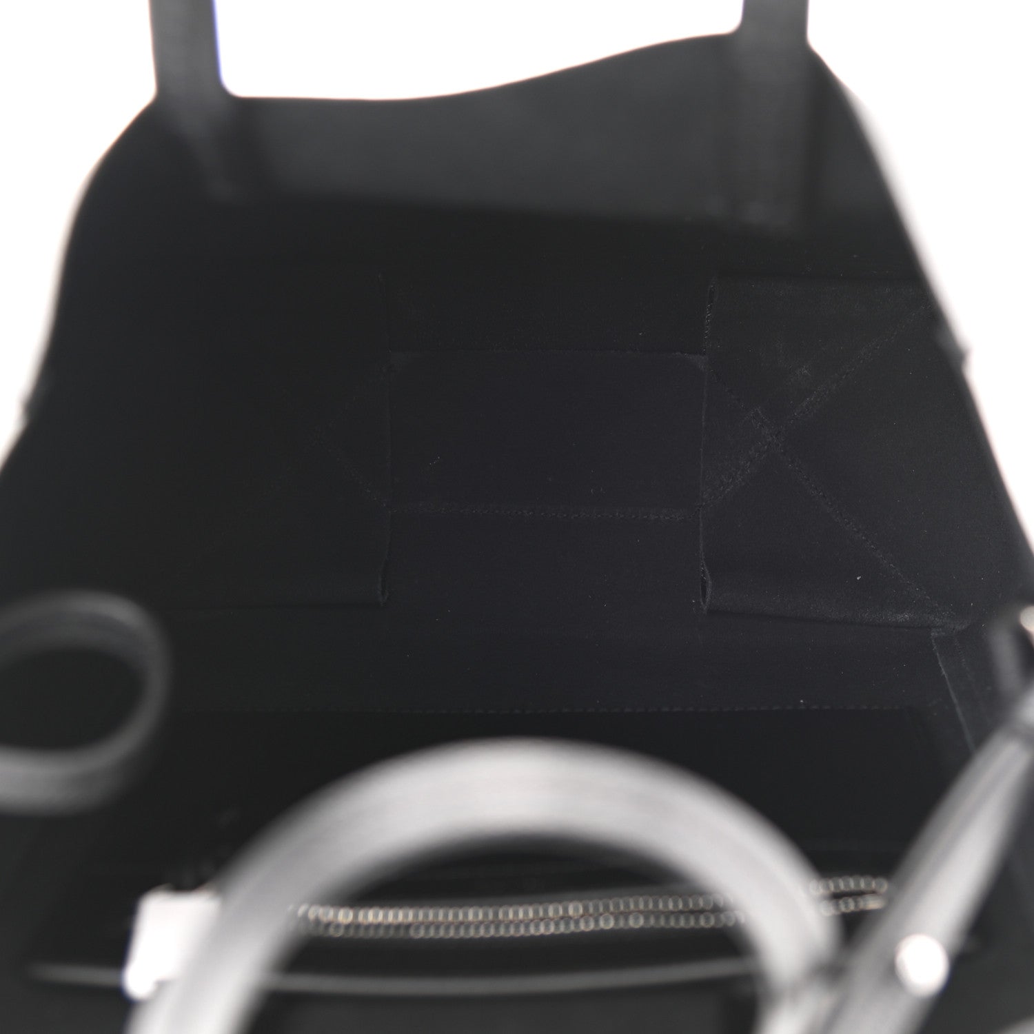 Celine Grained Calfskin Small Vertical Cabas Black 5 of 11