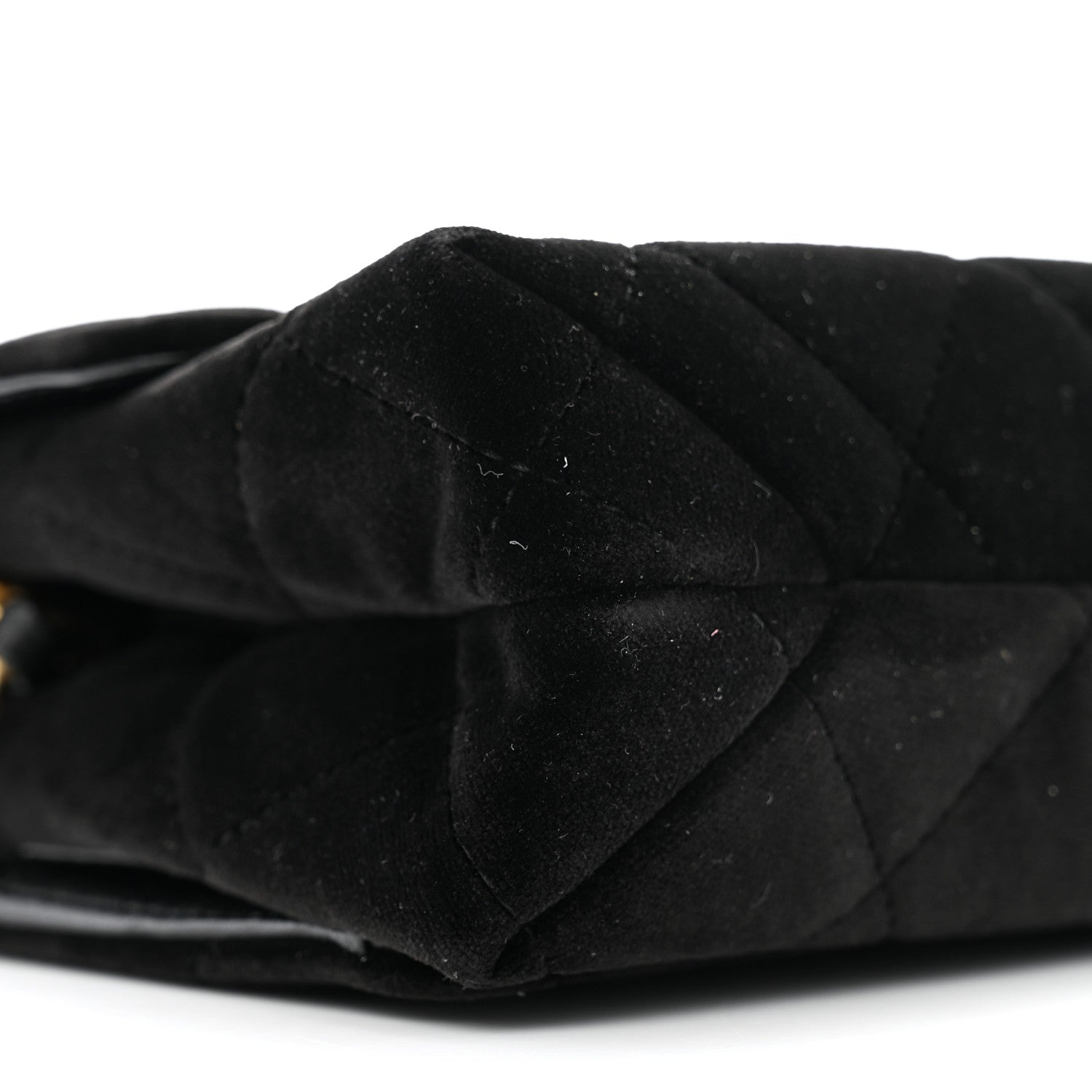 Chanel Velvet Strass Diamond Lock Flap Black 9 of 11
