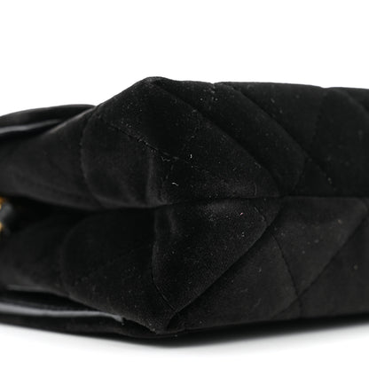 Chanel Velvet Strass Diamond Lock Flap Black 9 of 11