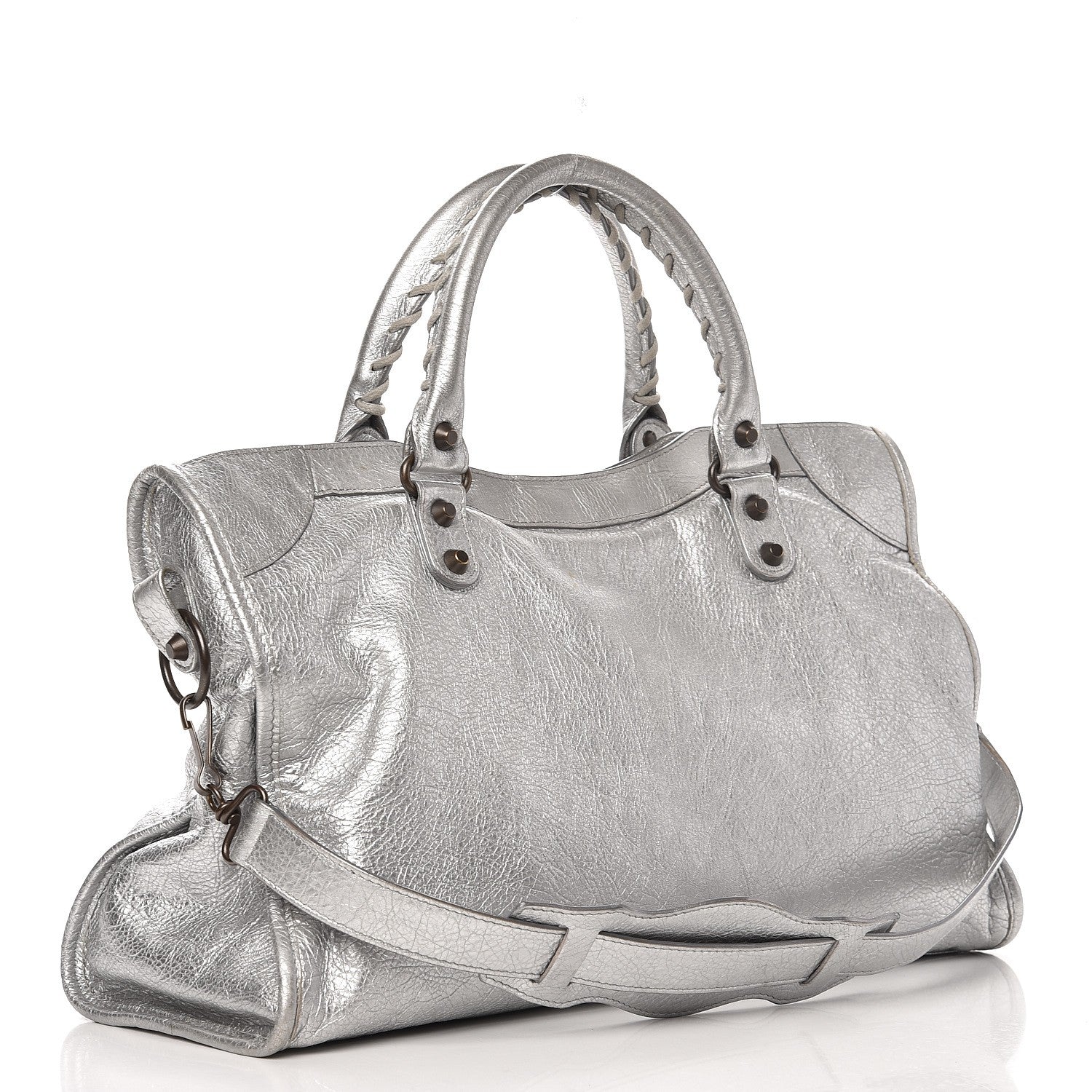 Balenciaga Agneau Classic Hardware City Gris Aluminum 3 of 4