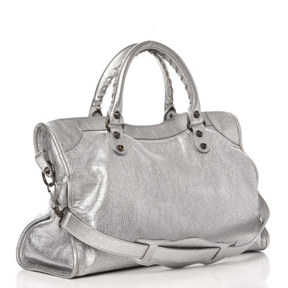 Balenciaga Agneau Classic Hardware City Gris Aluminum 3 of 4