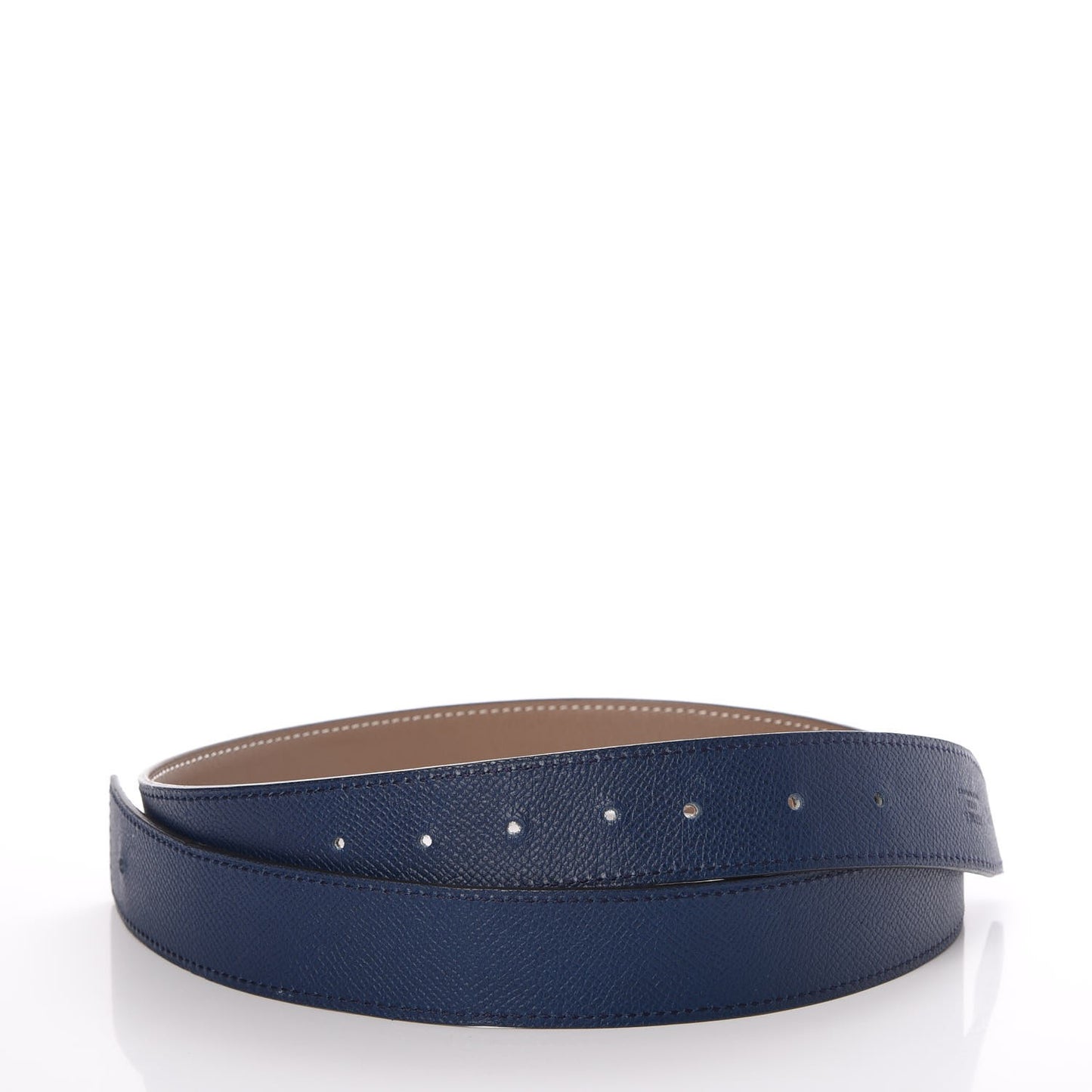 Swift Epsom 32mm Belt Strap 80 Etoupe Bleu de Malte