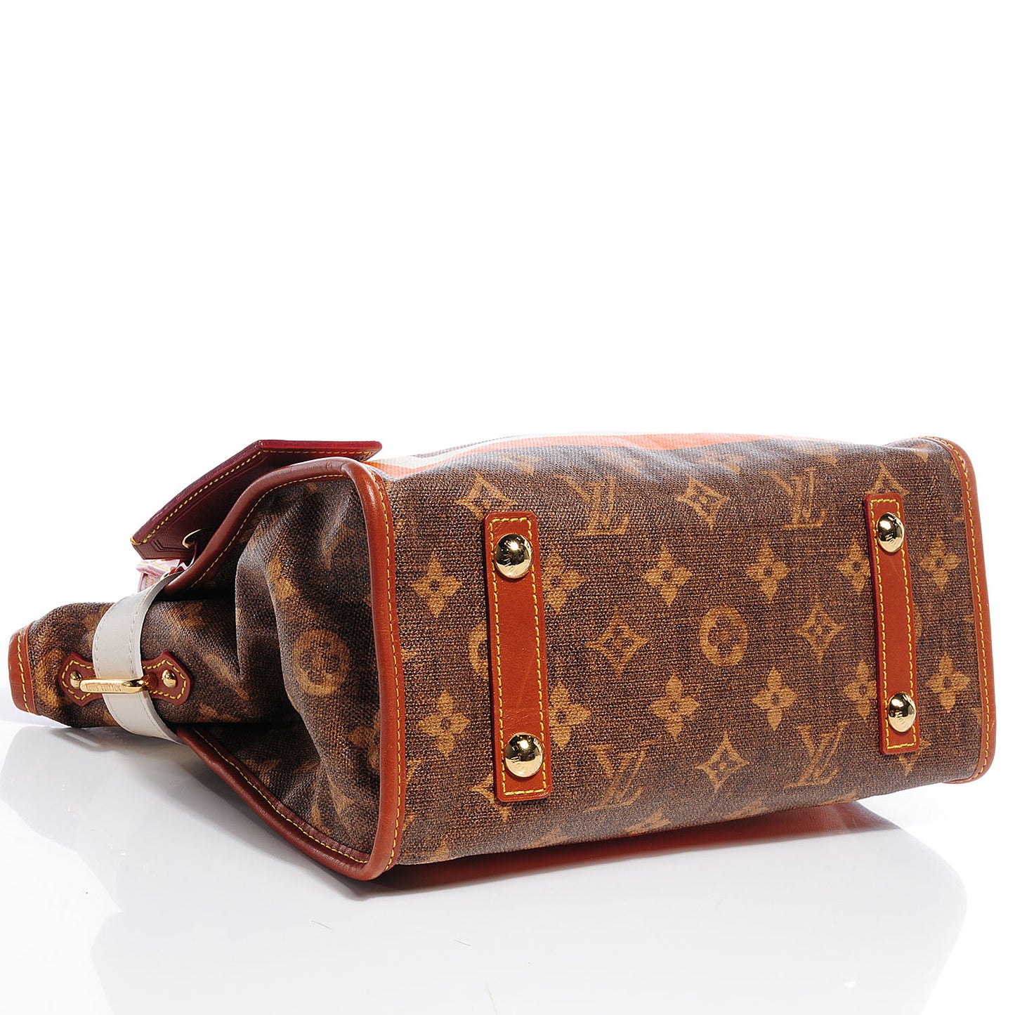 Monogram Rayures Tisse Sac PM
