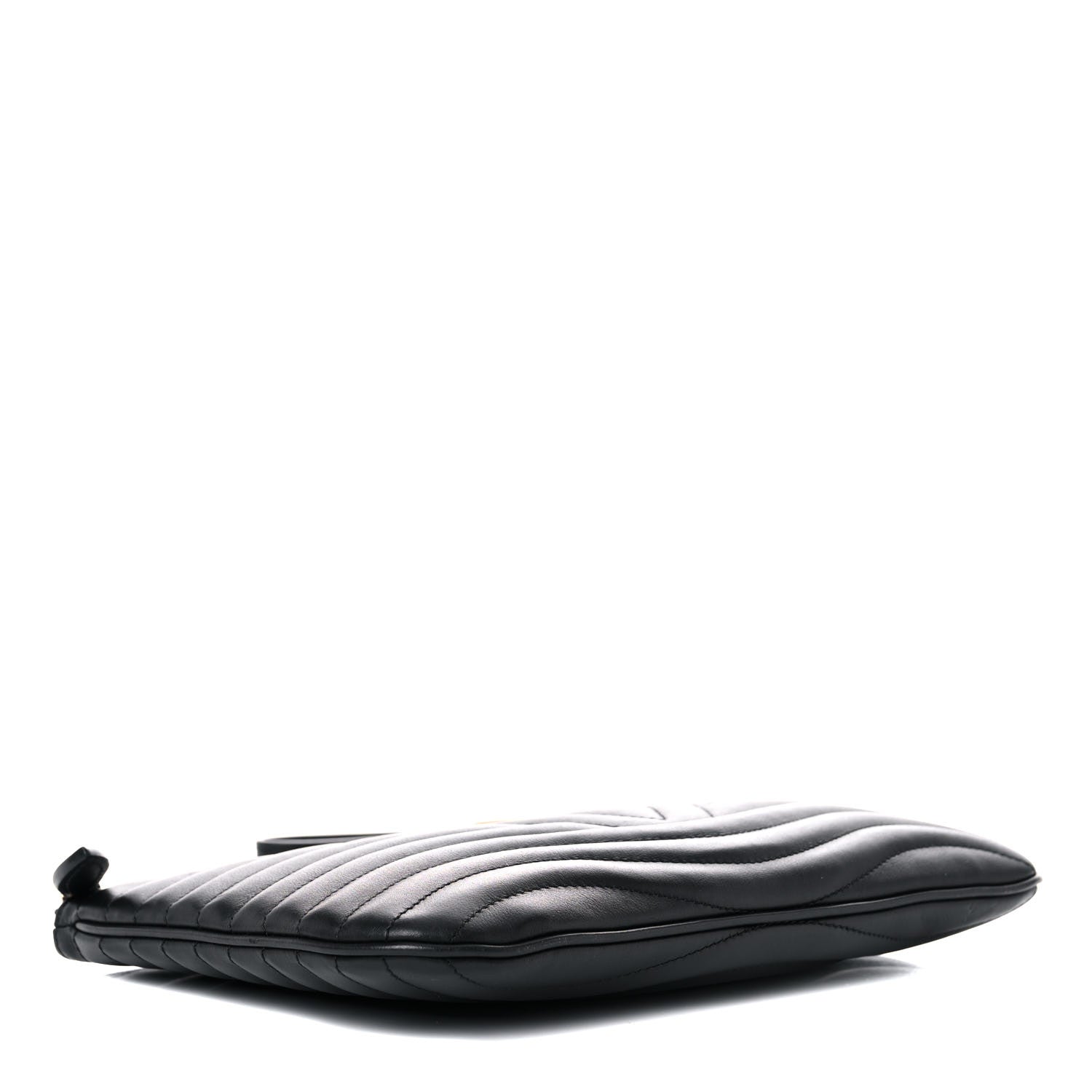 Louis Vuitton Calfskin New Wave Zipped Pochette Black 3 of 10