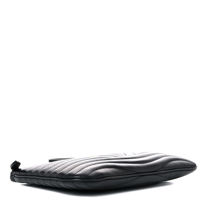 Louis Vuitton Calfskin New Wave Zipped Pochette Black 3 of 10