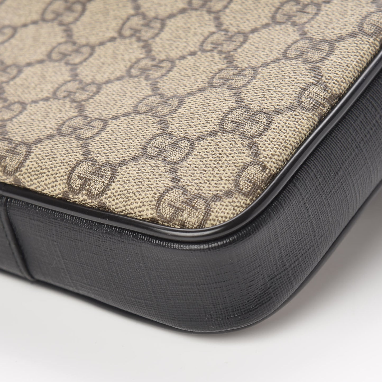 GG Supreme Monogram Web Belt Bag Black
