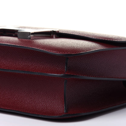Hermes Epsom Enamel Constance 24 Rouge H Bleu Nuit 7 of 10