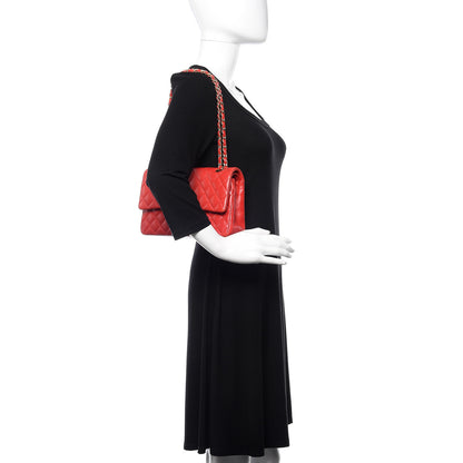 Chanel Lambskin Quilted Medium Double Flap Red 2 of 11